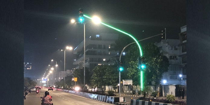 new traffic signal in mum