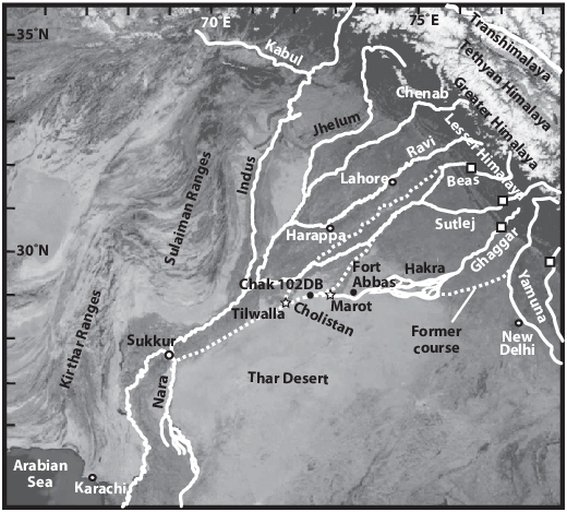 saraswati river chart _1&