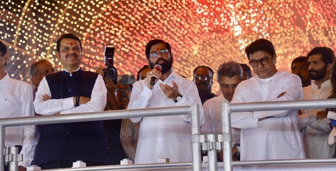 फडणवीस - शिंदे - राज