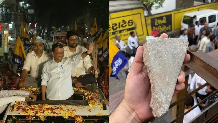 Stones pelted at Kejariwala's rally