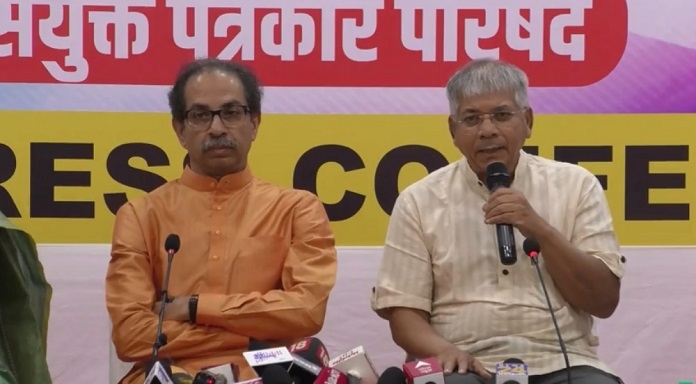  prakash ambedkar and uddhav thackeray
