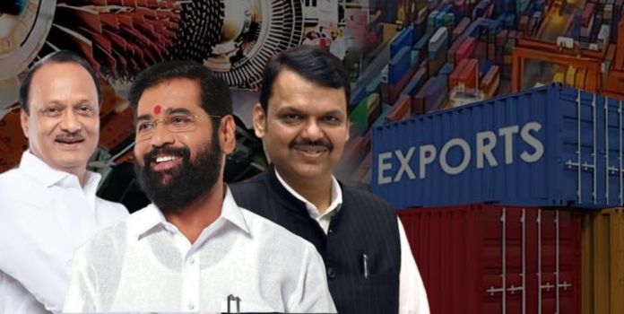 Maharashtra's share in the country's exports 