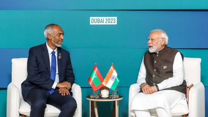India PM Modi Meets Maldives Muizzu Amid Troop Demand