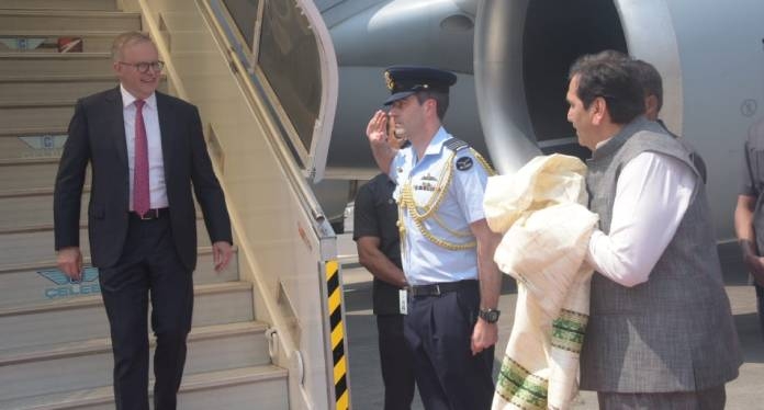 Australian Prime Minister Anthony Albanese arrives in Mumbai