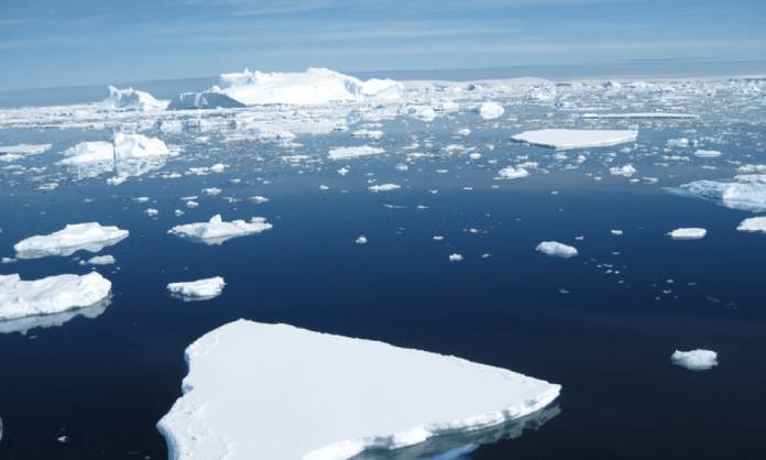 Ice melting in Antarctica has a historical record
