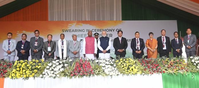 Swearing in of Chief Ministers in Nagaland and Meghalaya