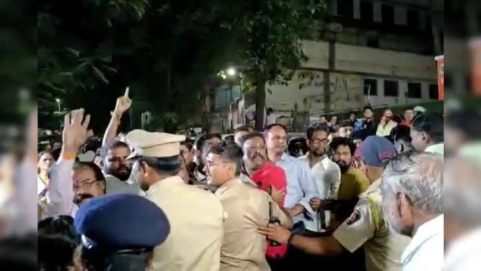 Dispute between Shiv Sena-Thackeray group over Shiv Sena branch in Thane