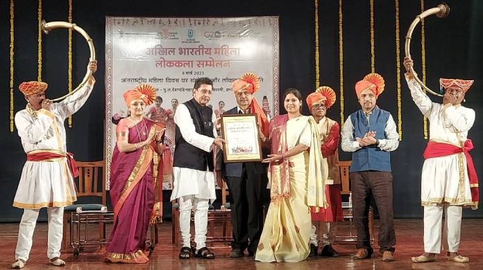 Women of Seva Vivek honored with All India Women's Folk Art Award on the occasion of Women's Day