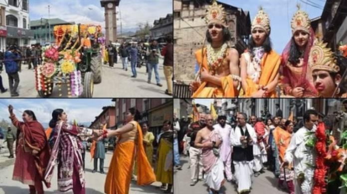 Rama Navami procession in Srinagar