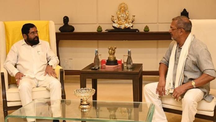 Nana Patekar meeting Eknath Shinde