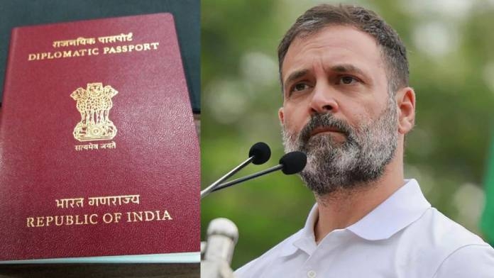Rahul Gandhi Diplomatic Passport