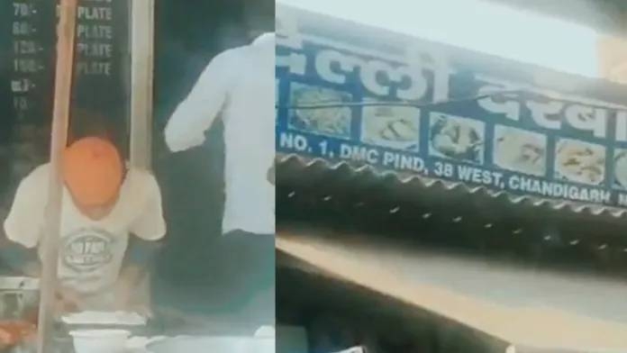 Spitting on rotis viral video claimed to be from hotel Delhi Darbar Chandigarh