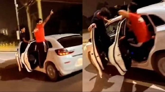 police-arrested-three-youths-who-made-reels-on-car-gate-in-ghaziabad