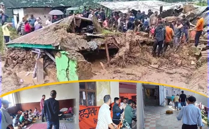 Rashtriya Swayamsevak Sangh helps to the victims in Shimla
