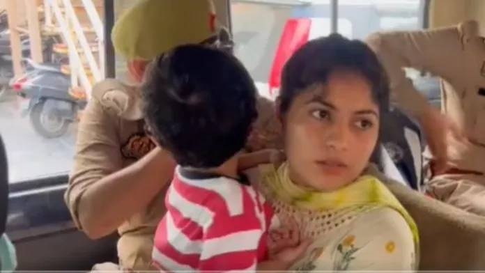 Bangladeshi Woman Sonia Akhtar Arrives in Noida With Infant