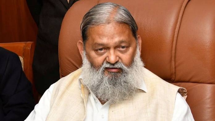 Haryana government Home Minister Anil Vij