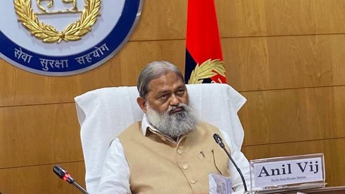 Hariyana Home Minister Anil Vij