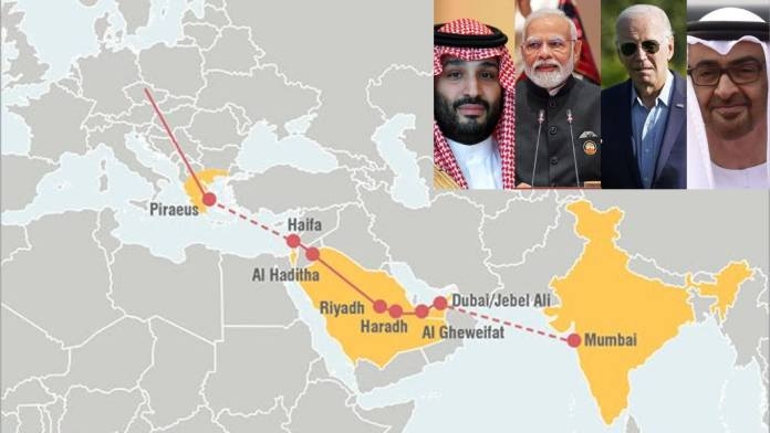 India-Middle East-Europe Shipping and Rail Connectivity Corridor