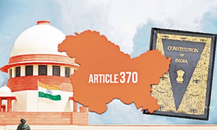 Challenge to the abrogation of Article 370