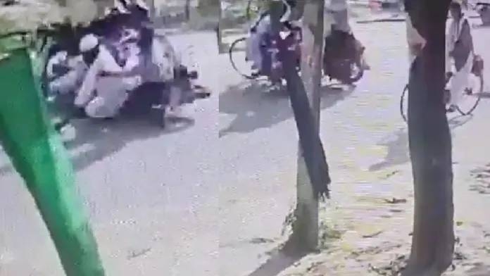 ambedkar-nagar-video-two-accused-pulled-girl-dupatta-dead-crush-with-bike-cctv-video