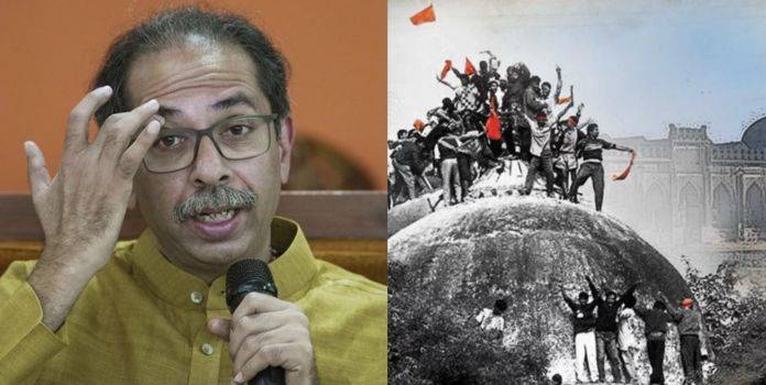 Uddhav Thackeray on karsevaks in ram mandir 
