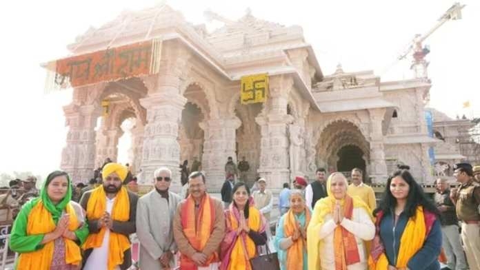 Arvind Kejriwal offer prayers at Ram temple in Ayodhya