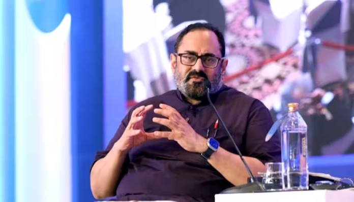 Minister of State for Electronics Rajeev Chandrasekhar