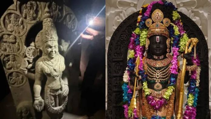 vishnu-idol-shivling-found-from-krishna-riverbed-in-karnataka