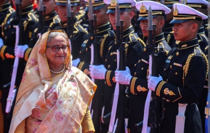 Sheikh Hasina Way To India