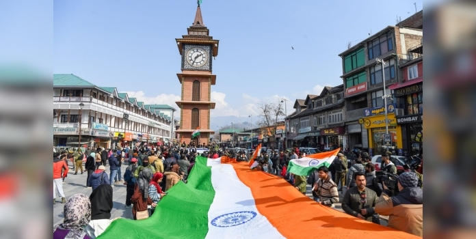 Tiranga Rally at Kashmir