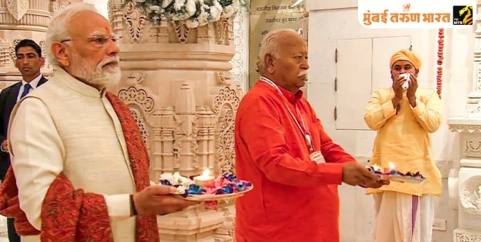 Grand flag hoisting ceremony in Ayodhya