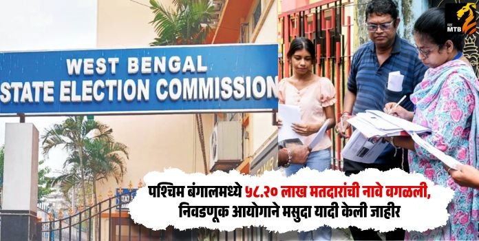 Over 58.20 lakh voters deleted in West Bengal as Election Commission releases draft rolls