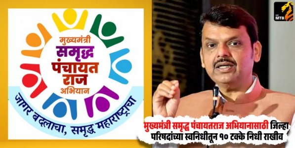 Chief Minister's Samruddh Panchayat Raj Abhiyan : मुख्यमंत्री समृद्ध पंचायतराज अभियानासाठी जिल्हा परिषदांच्या स्वनिधीतून १० टक्के निधी राखीव