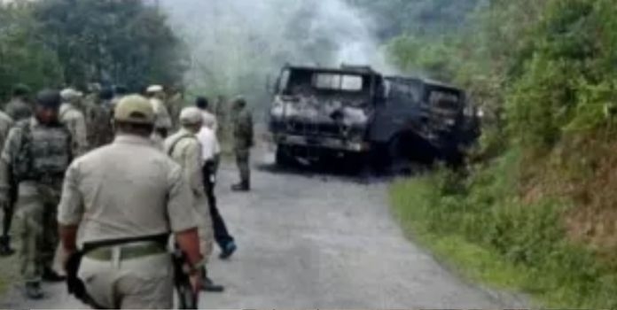 (rebels killed in Chandel district Manipur)