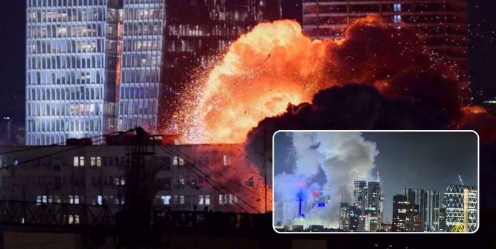 iran strikes 150 missiles on israel