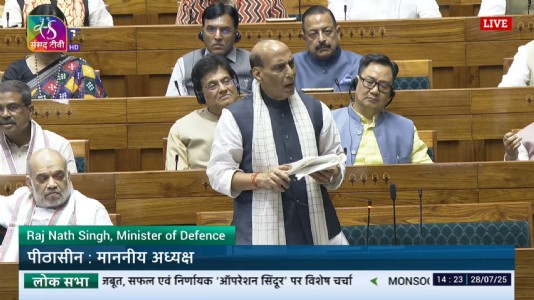 पाककडून आगळीक झाल्यास ‘ऑपरेशन सिंदूर’ पुन्हा सुरू होणार – संरक्षण मंत्री राजनाथ सिंह यांचा इशारा