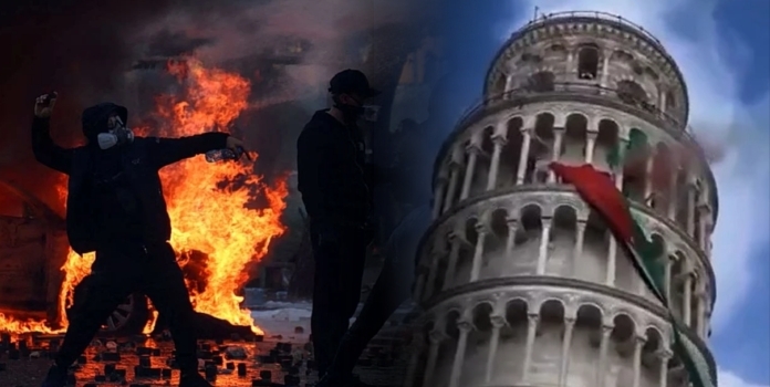 Italy Protests Milan Violence