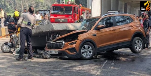 Mumbai Metro Pillar Collapse: मुलुंड दुर्घटनेत एकाचा मृत्यू ; तीन जण गंभीर जखमी