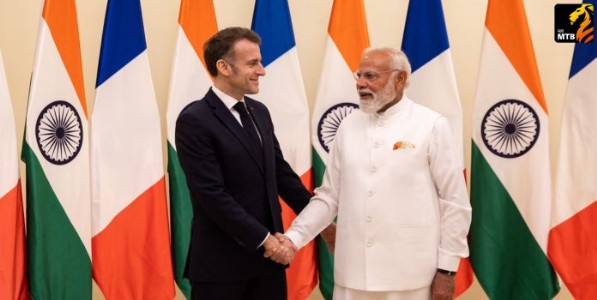 मॅक्रॉन यांच्या भारतभेटीत संरक्षण आणि तंत्रज्ञान केंद्रस्थानी