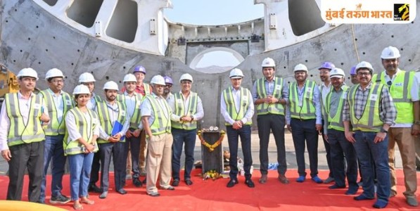 गोरेगाव-मुलुंड जोड मार्ग प्रकल्पाला वेग; जुळ्या बोगद्यांसाठी टीबीएम ‘शाफ्ट’मध्ये उतरवण्यास सुरुवात