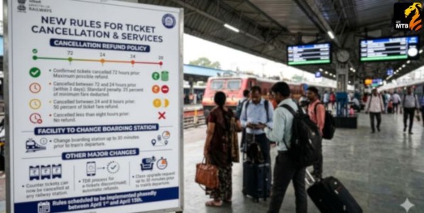 Railway New Rules : रेल्वे तिकीट रद्द करण्याचे नियम बदलले! कन्फर्म तिकीट रद्द केल्यास किती रिफंड मिळणार? जाणून घ्या...