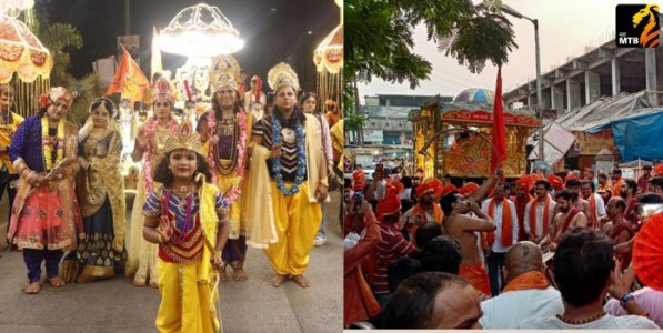 रामनामाच्या धाग्याने समाजाला जोडणारी मंगलमय शोभायात्रा