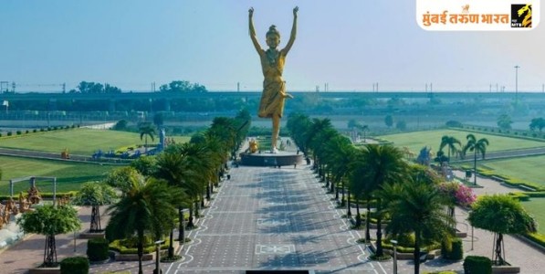 अक्षरधाम येथे नीलकंठ वर्णी यांच्या १०८ फूट उंच मूर्तीचे अनावरण