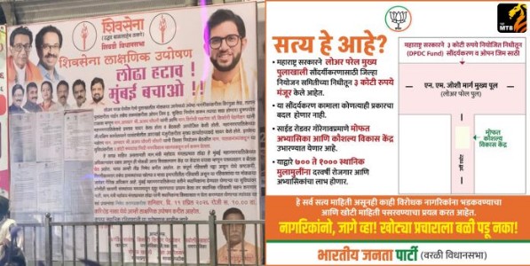 'उबाठा' कडून वरळीकर जनेतेची दिशाभूल