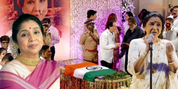 आशाताईंना अखेरचा निरोप देण्यासाठी कलाविश्वातून अनेकांची हजेरी