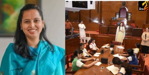 विधिमंडळात विद्यार्थ्यांनी उपसभापती डॉ. नीलम गोऱ्हे आणि मंत्री आदिती तटकरे यांच्याशी साधला संवाद
