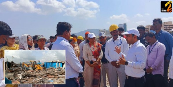 BMC Demolition Drive : मानखुर्द येथील सरकारी जमिनीवरील बाराशे अनधिकृत बांधकामावर पालिकेचा हातोडा, तब्बल अकरा एकर जमीन अतिक्रमणमुक्त