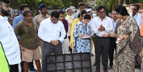 नालेस्वच्छतेचा वेग वाढवून ३१ मे पर्यंत कामे पूर्ण करा; महापौरांचे प्रशासनाला निर्देश; नालेस्वच्छता व रस्ते विकास कामांची पाहणी