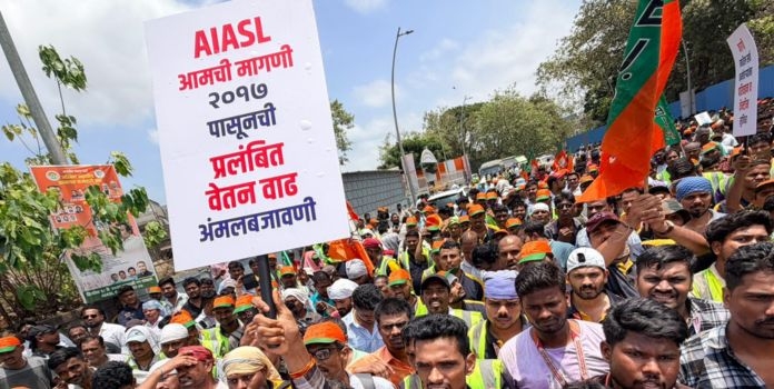 Air India Airport Services Protest