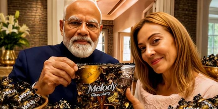 Modi Meloni Melody Gift